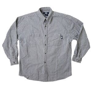 Vintage No Fear Mens Flannel XL Check 100% Cotton Y2K Skateboarding Grunge